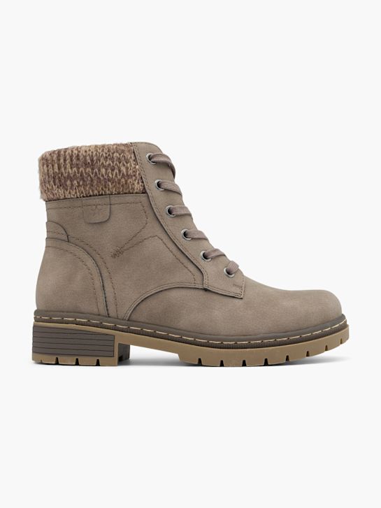 fácil de rua lace-up bota taupe deichmann