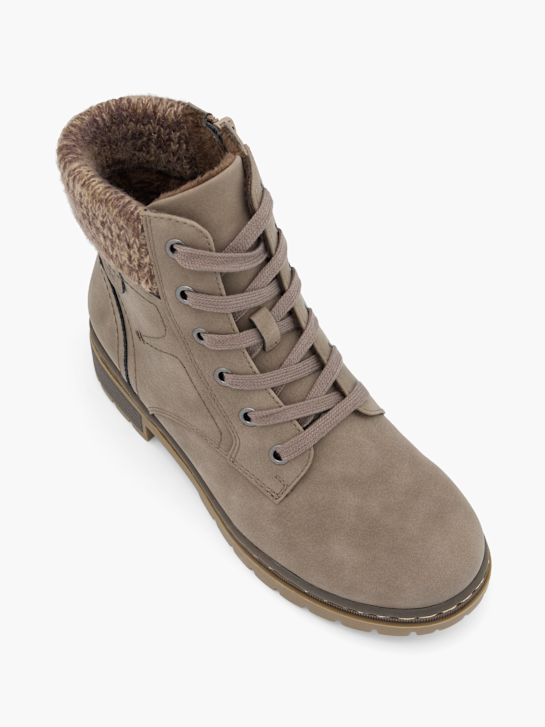 fácil de rua lace-up bota taupe deichmann