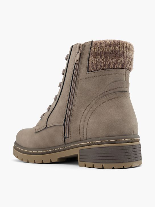 fácil de rua lace-up bota taupe deichmann