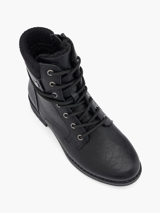 fácil de rua lace-up bota preta deichmann