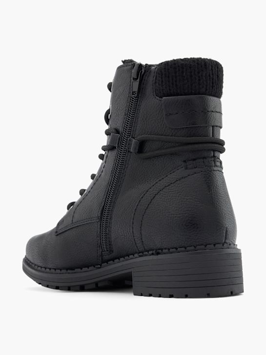 fácil de rua lace-up bota preta deichmann