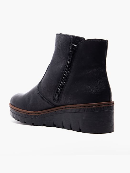 rieker clássica ankle boot preta deichmann