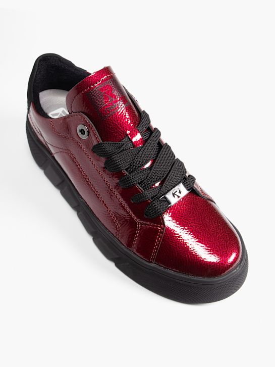 rieker baixa sapato vermelho deichmann