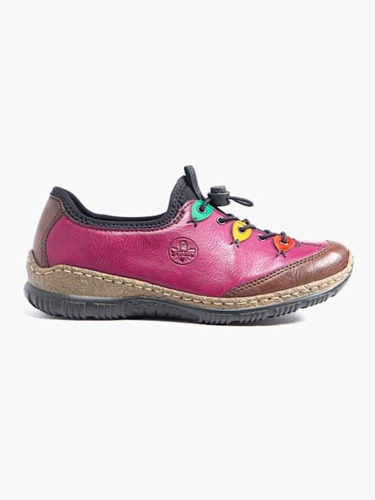 rieker baixa sapato cor-de-rosa deichmann