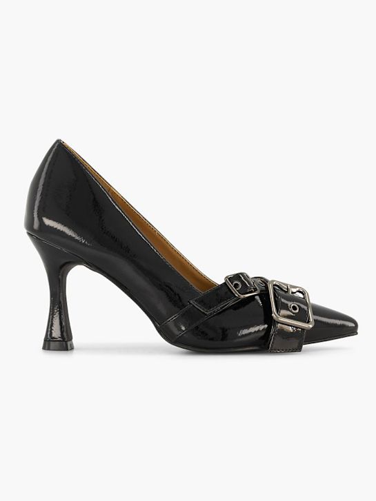 passarela calcanhar preto deichmann
