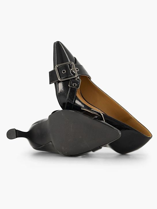 passarela calcanhar preto deichmann