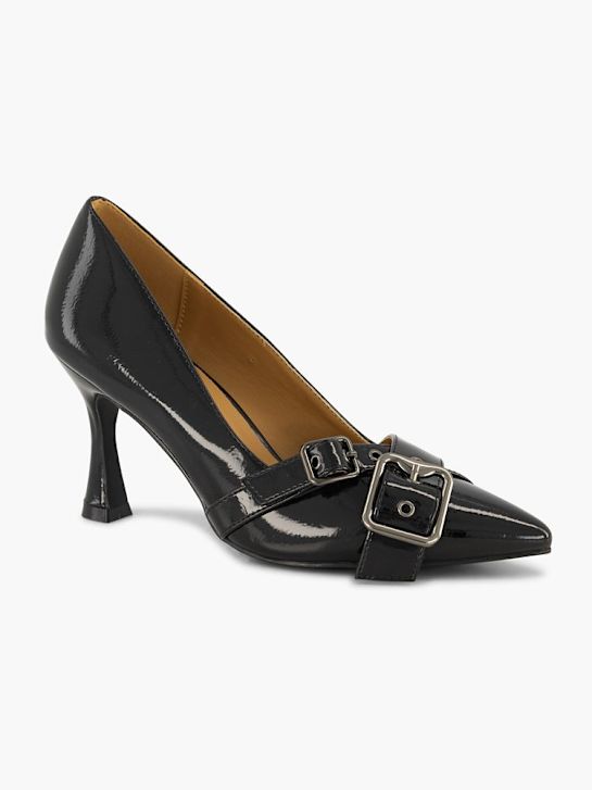passarela calcanhar preto deichmann