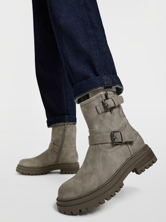 graceland biker boot cinza deichmann