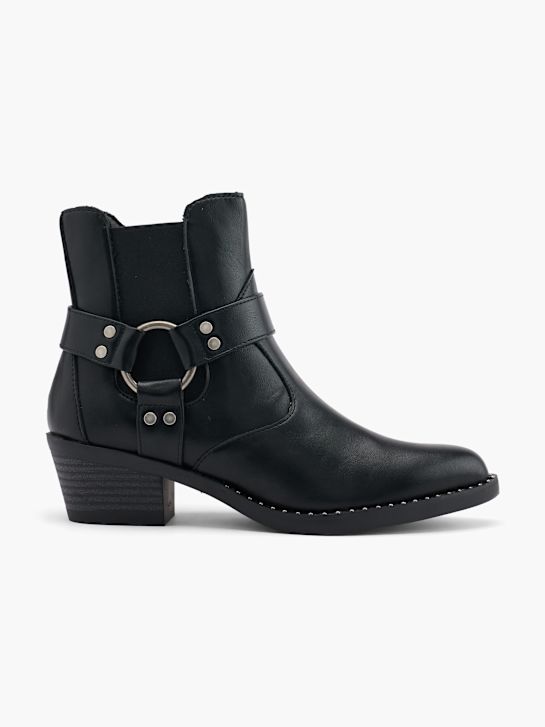 graceland cowboy boot preto deichmann