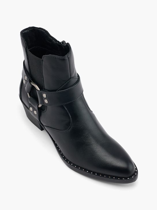 graceland cowboy boot preto deichmann