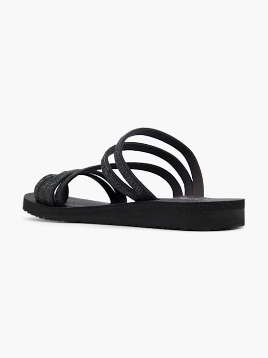 skechers zentrance sandália preta deichmann
