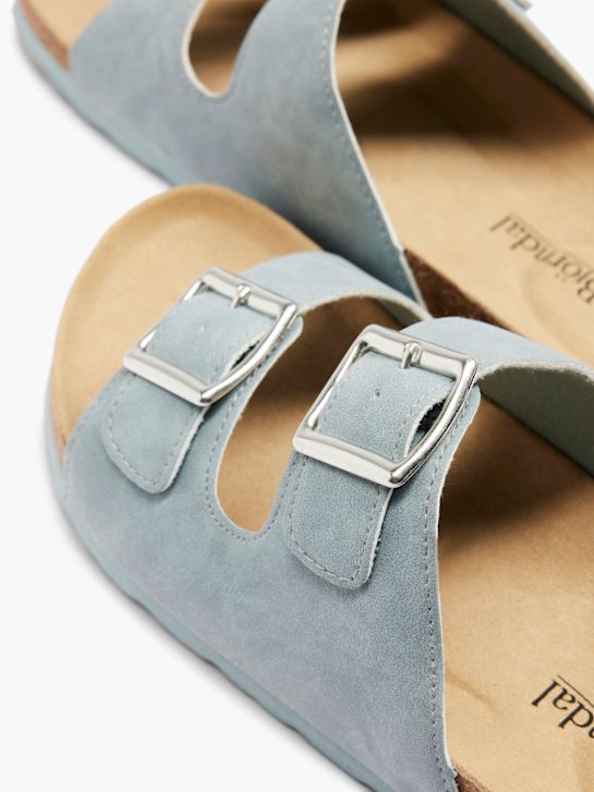 björndal palmilha sandália azul deichmann