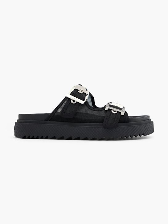 buffalo sandália palmilha preto deichmann
