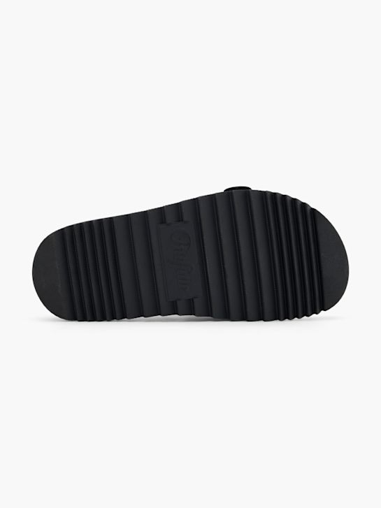 buffalo sandália palmilha preto deichmann