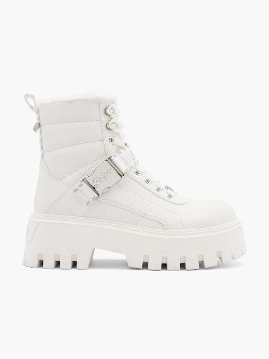 buffalo lace-up bota branca deichmann