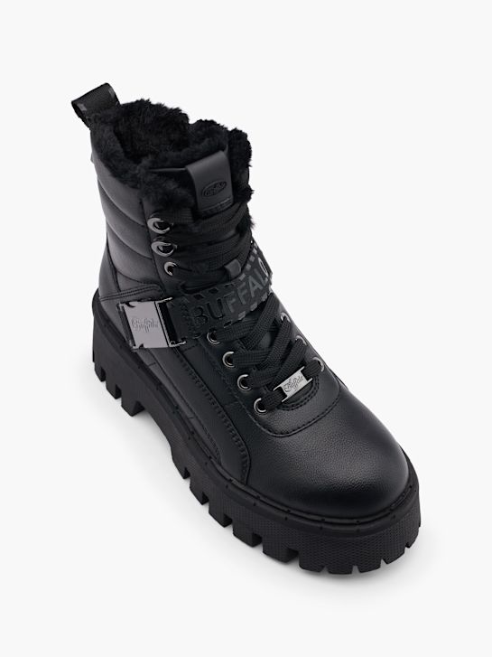 buffalo lace-up bota preta deichmann