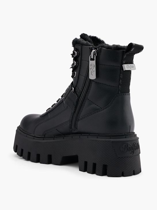 buffalo lace-up bota preta deichmann