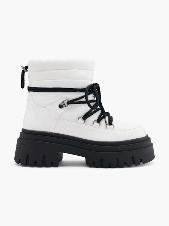 passarela lace-up bota branca deichmann