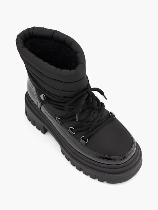passarela lace-up bota preta deichmann