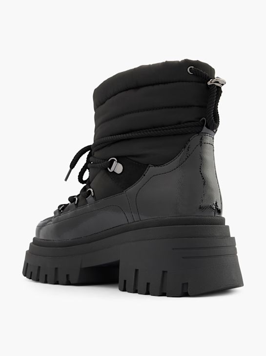 passarela lace-up bota preta deichmann