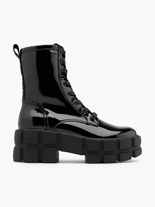 buffalo lace-up bota preta deichmann
