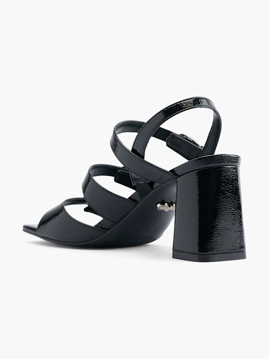 buffalo sandália de salto preto deichmann