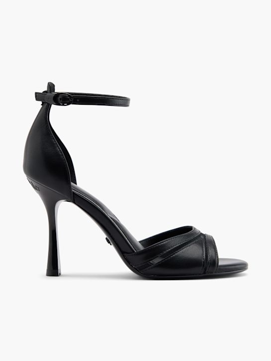 buffalo sandália de salto preto deichmann