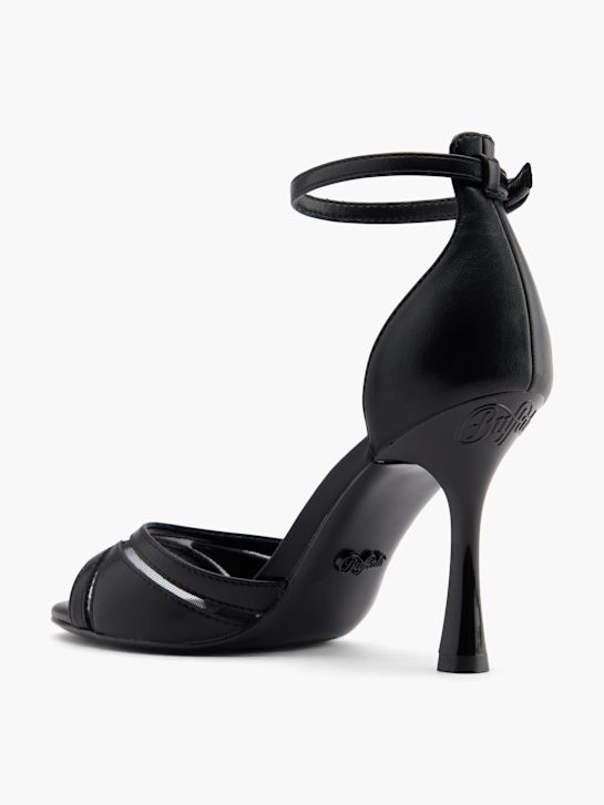 buffalo sandália de salto preto deichmann