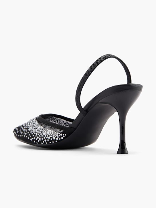 passarela slingback calcanhar preto deichmann
