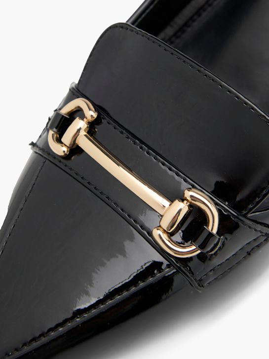 passarela slingback calcanhar preto deichmann