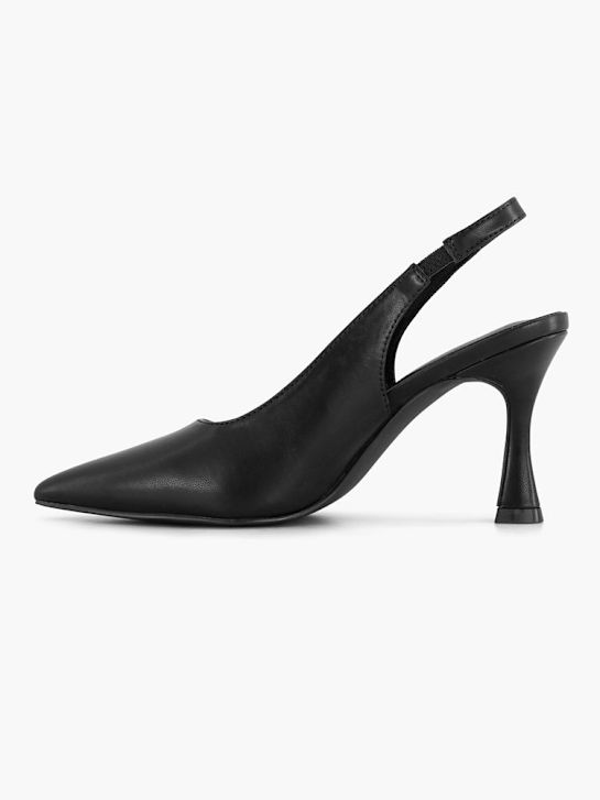 graceland slingback calcanhar preto deichmann