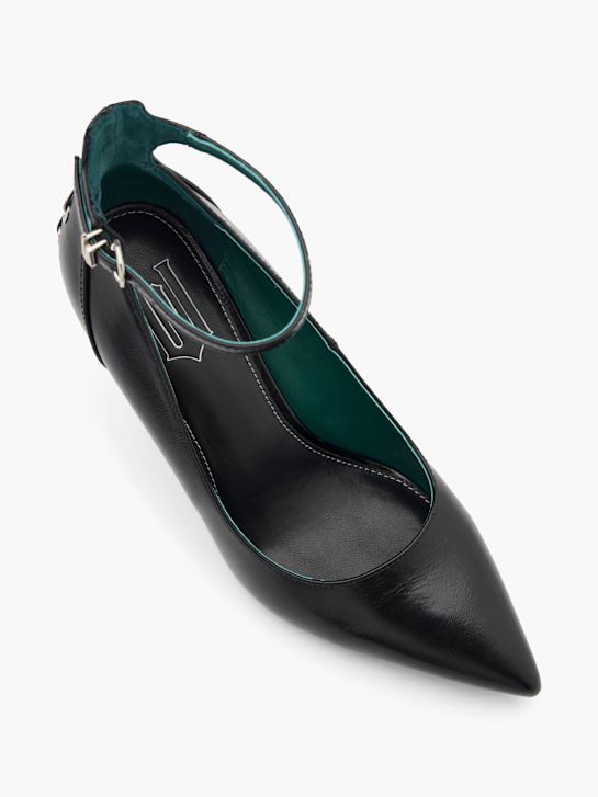 Ímpios amarrado calcanhar preto deichmann