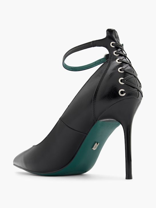 Ímpios amarrado calcanhar preto deichmann