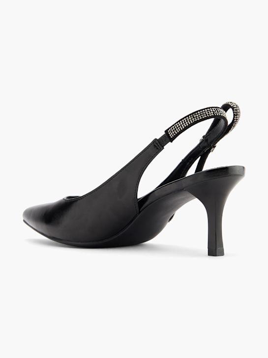 graceland slingback calcanhar preto deichmann