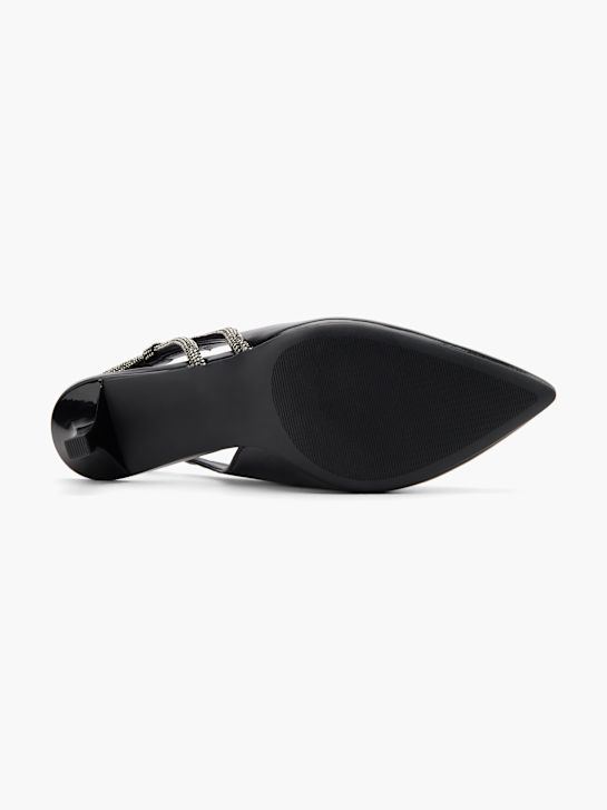 graceland slingback calcanhar preto deichmann