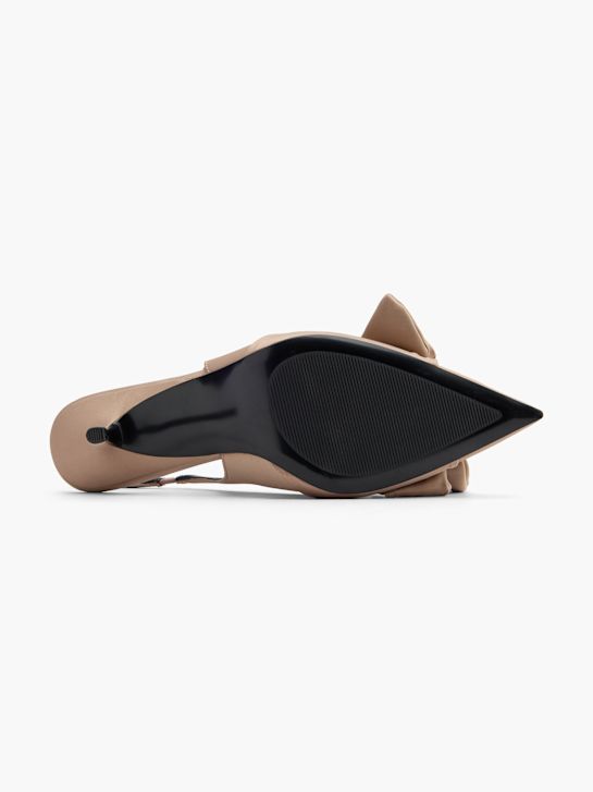 passarela slingback calcanhar taupe deichmann