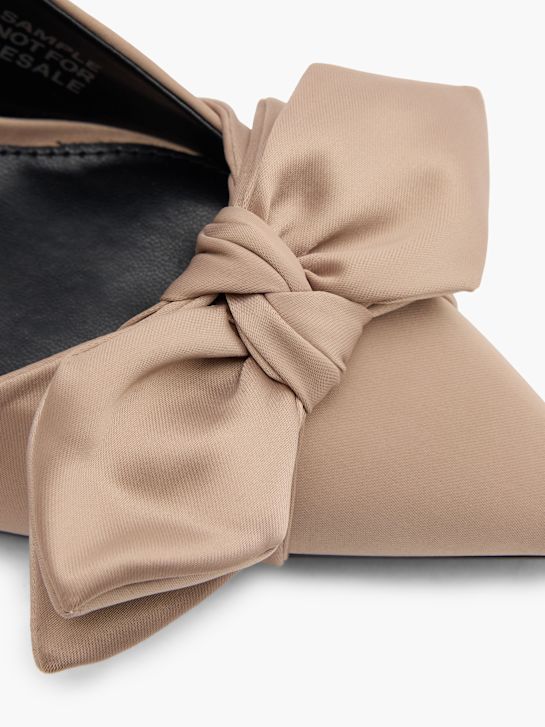 passarela slingback calcanhar taupe deichmann