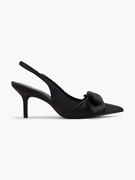 passarela slingback calcanhar preto deichmann