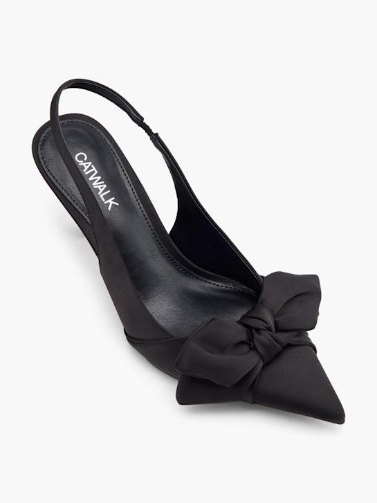 passarela slingback calcanhar preto deichmann