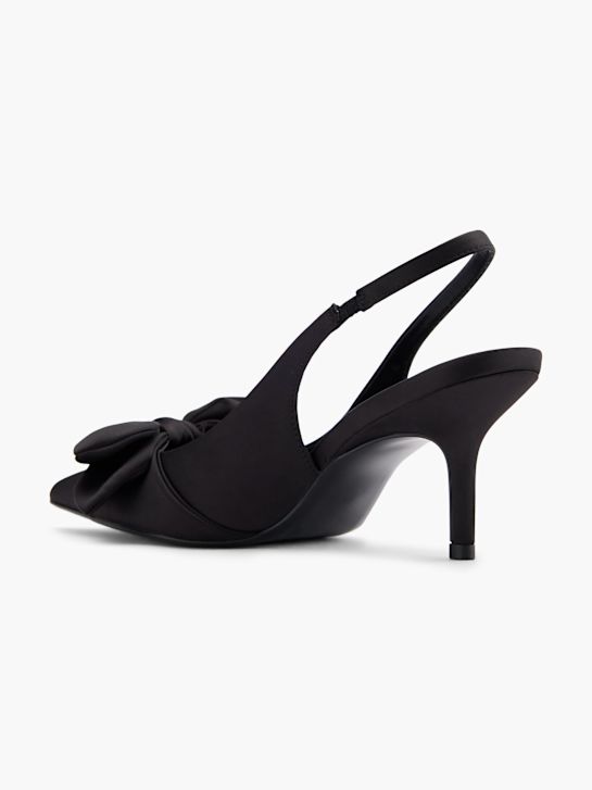 passarela slingback calcanhar preto deichmann