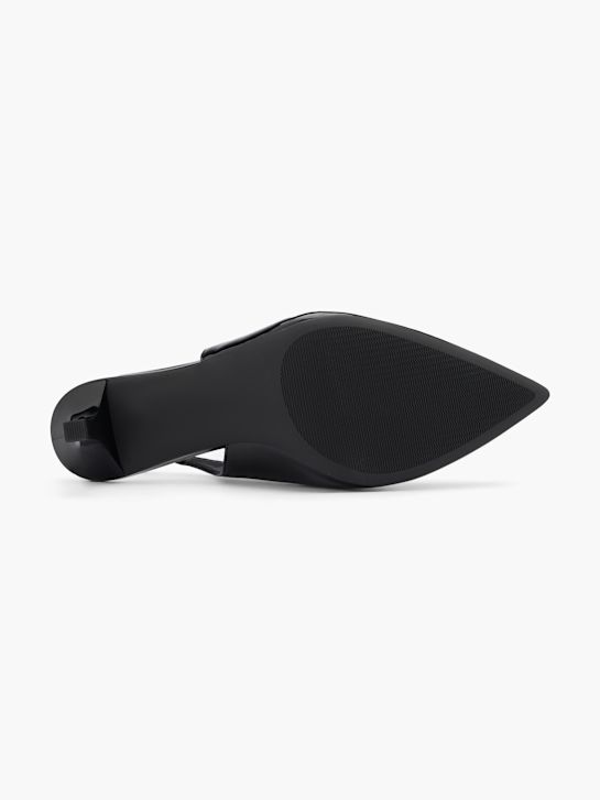passarela slingback calcanhar preto deichmann