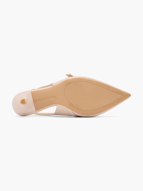 passarela slingback salto nude deichmann
