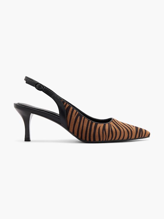 passarela slingback calcanhar marrom deichmann