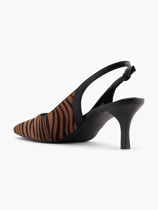 passarela slingback calcanhar marrom deichmann