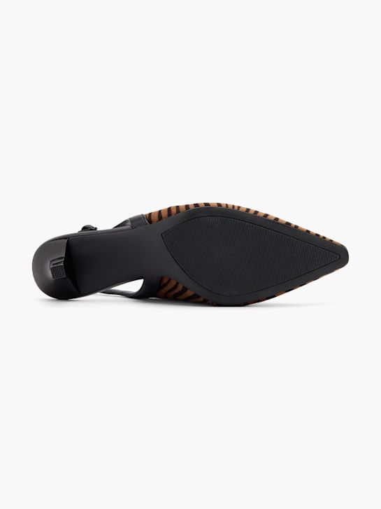 passarela slingback calcanhar marrom deichmann