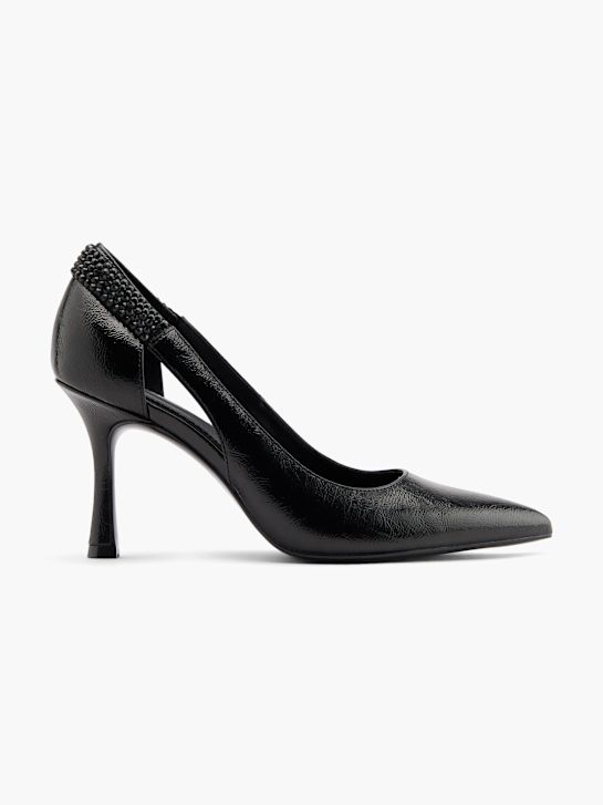 passarela calcanhar preto deichmann