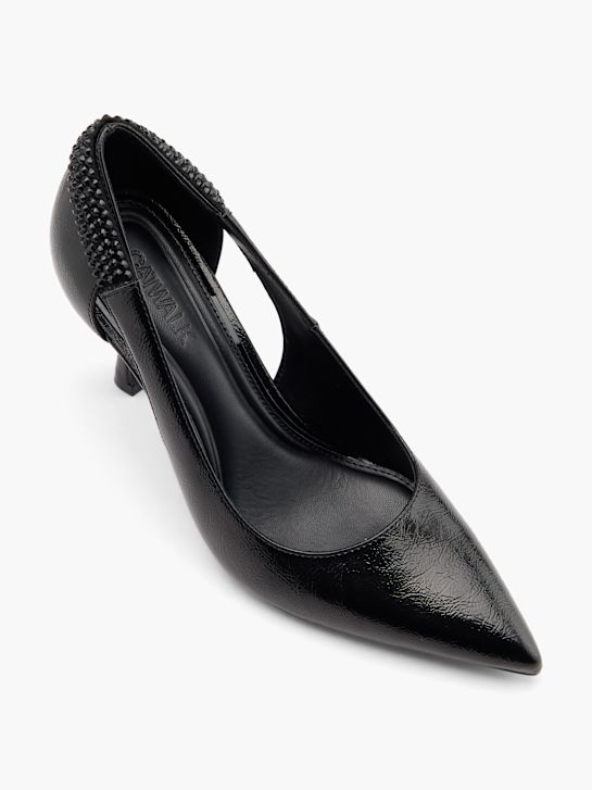 passarela calcanhar preto deichmann