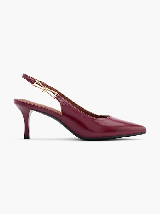 passarela slingback calcanhar vermelho deichmann