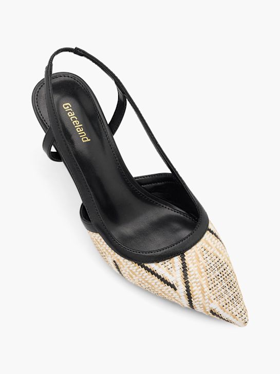 graceland slingback calcanhar bege deichmann