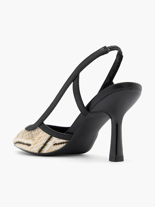 graceland slingback calcanhar bege deichmann